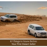 Tourists enjoying desert safari activities
