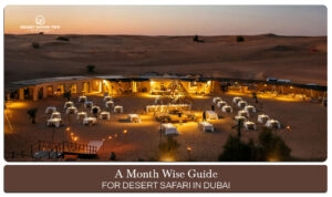 Desert Safari Dubai | Best time for desert Safari Dubai blog banner by dubai desert safari trip