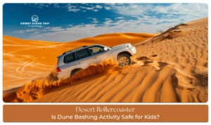 Dune bashing for kids Blog Banner By dubaidesertsafaritrip.com