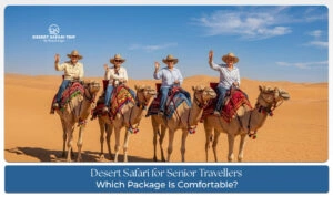 comfortable desert safari for senior travellers in Dubai
