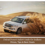 Indian tourists enjoying desert safari Dubai